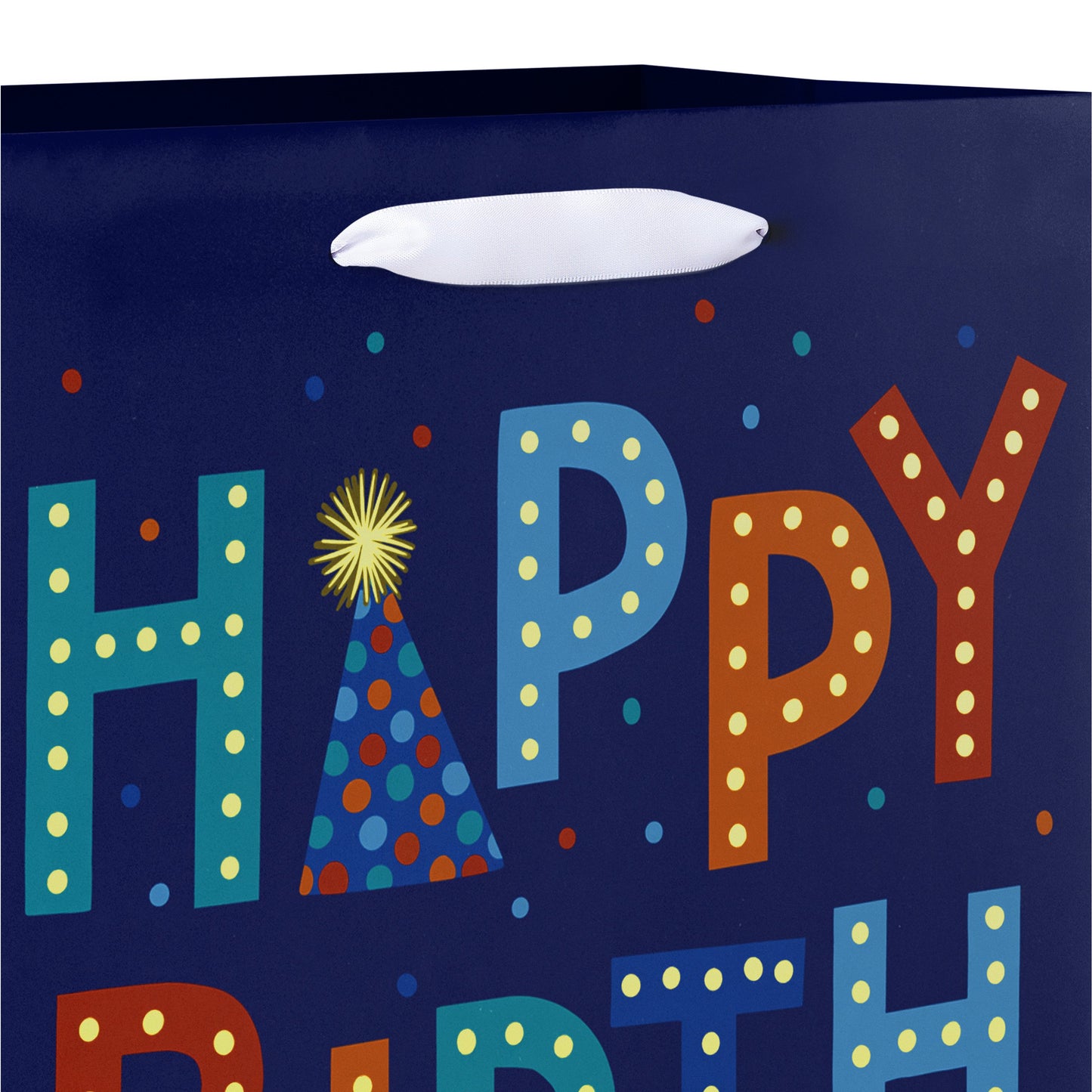 American Greetings Funky Birthday Medium Blue Gift Bag