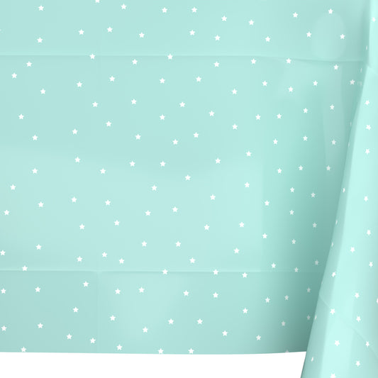 American Greetings Scattered Gold Stars Plastic Table Cover
