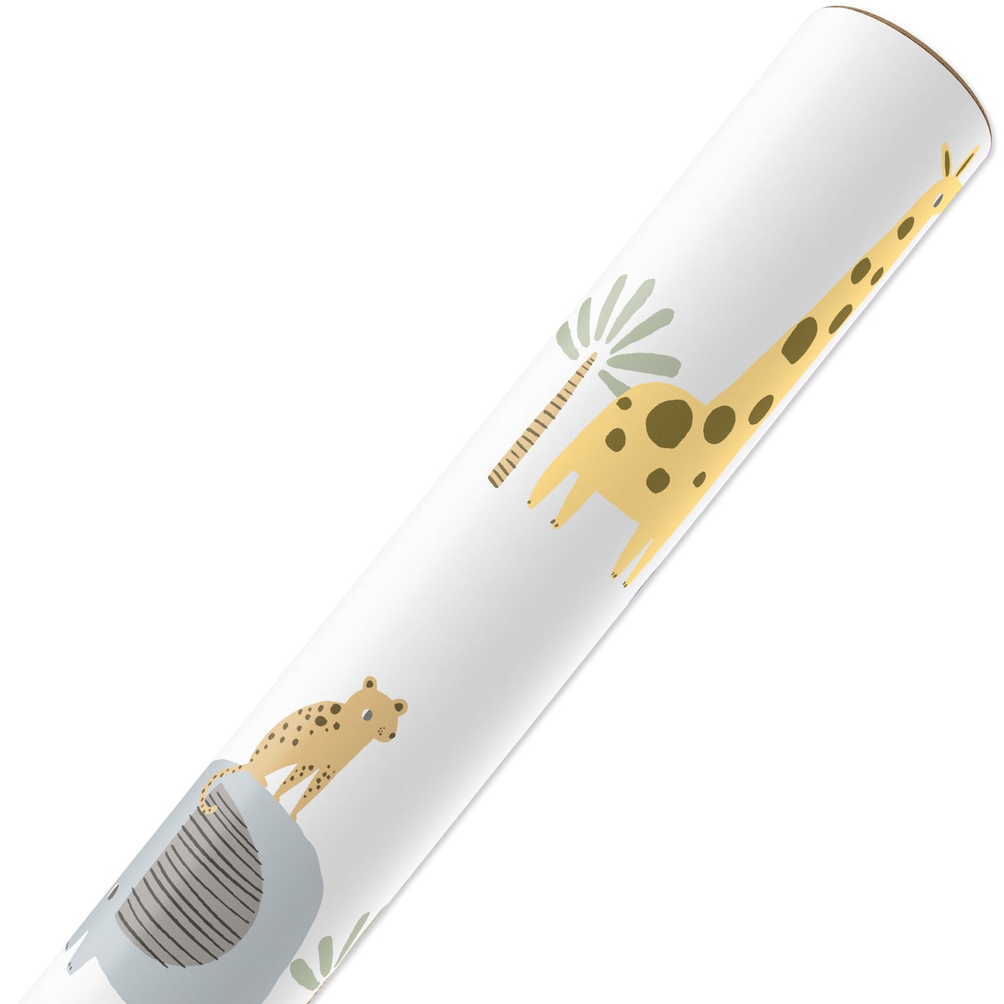 American Greetings Jungle Animals Baby Shower Wrapping Paper, 20 sq. ft.