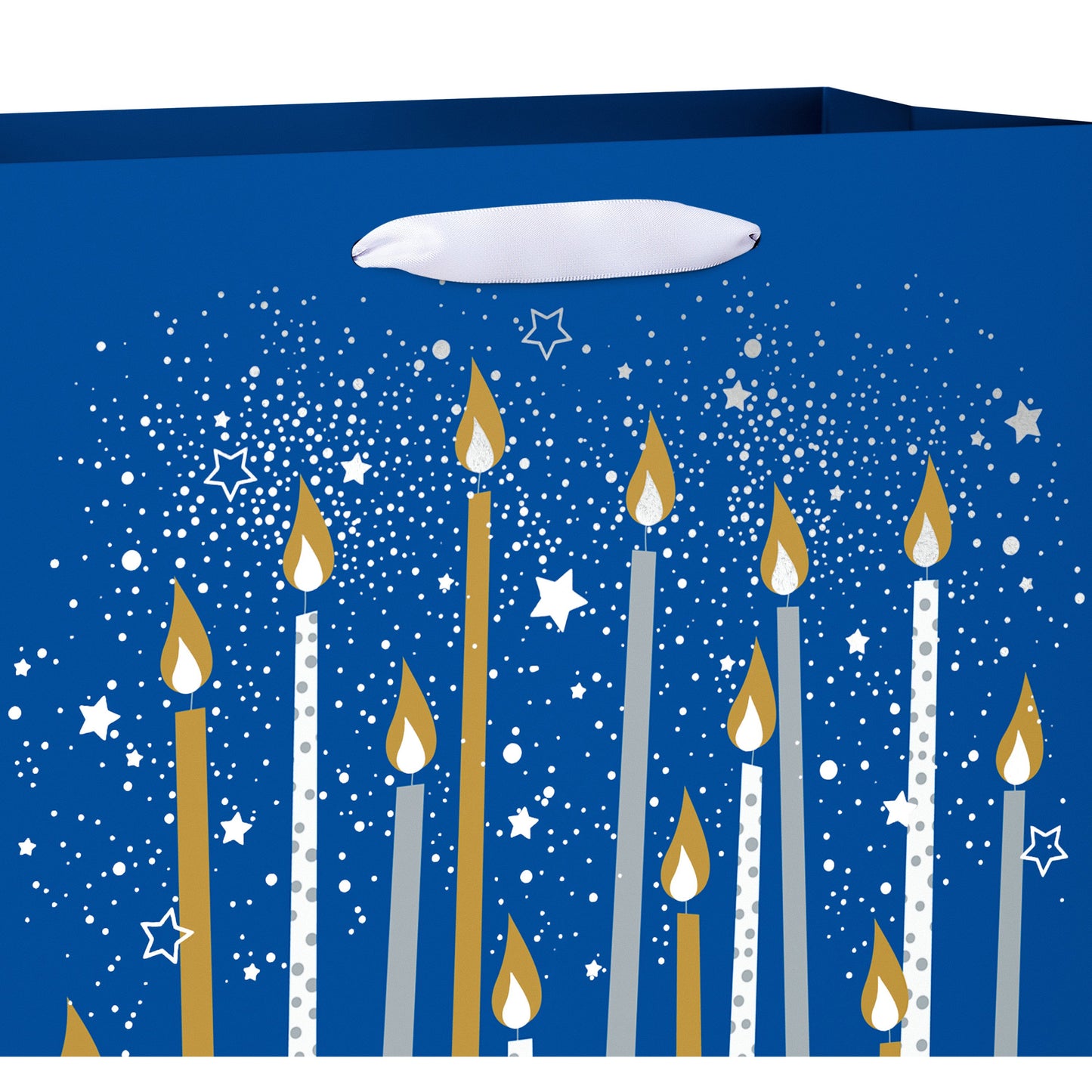 American Greetings Candles Large Blue Birthday Gift Bag