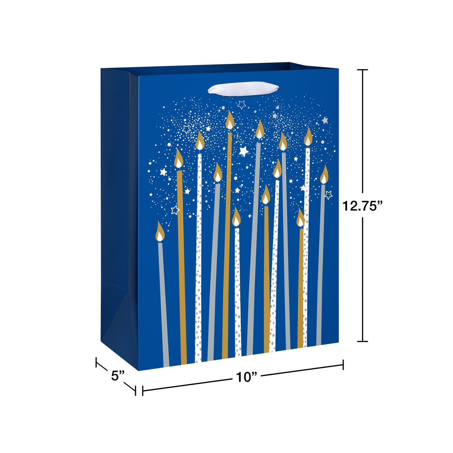 American Greetings Candles Large Blue Birthday Gift Bag