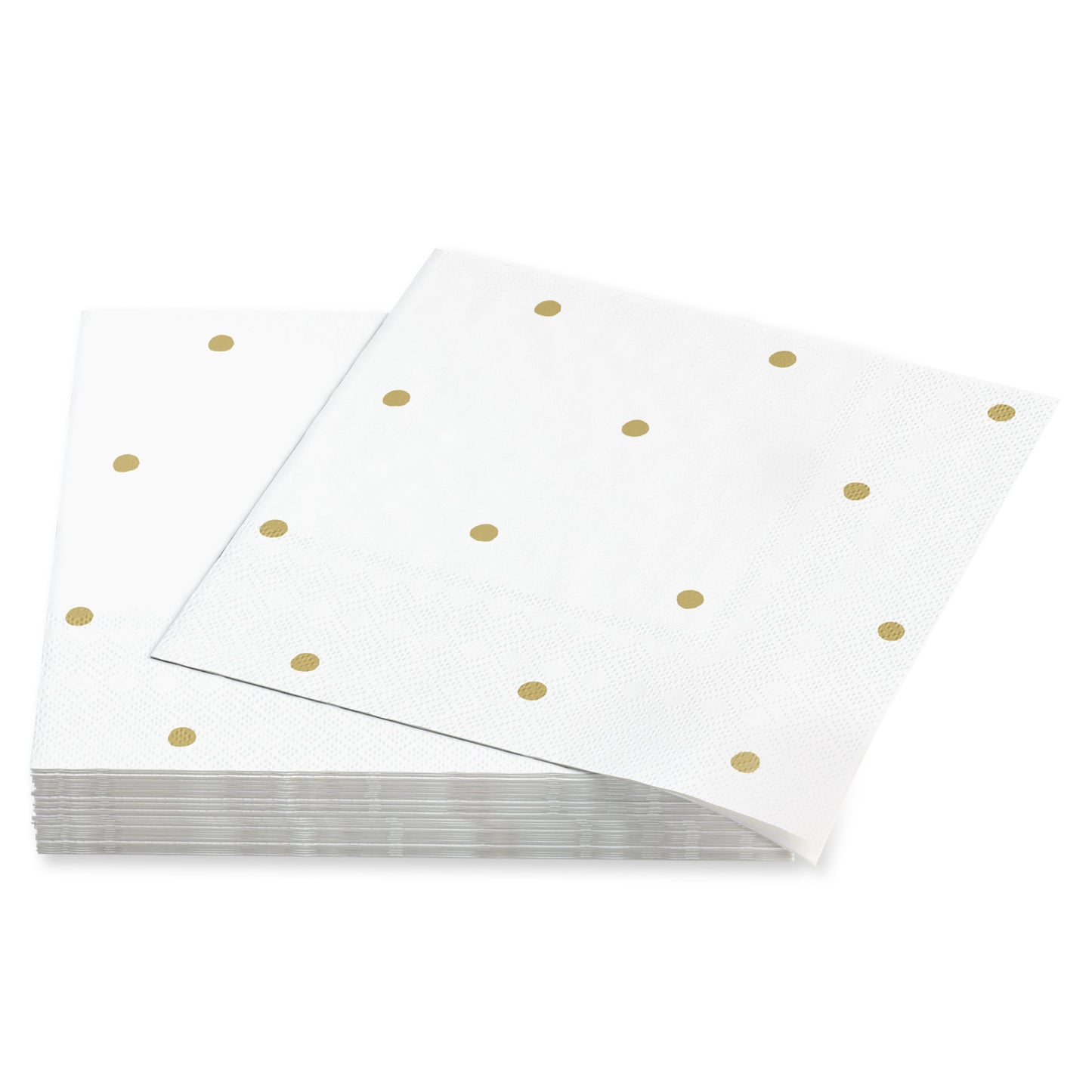 American Greetings Gold Polka Dots Beverage Napkins