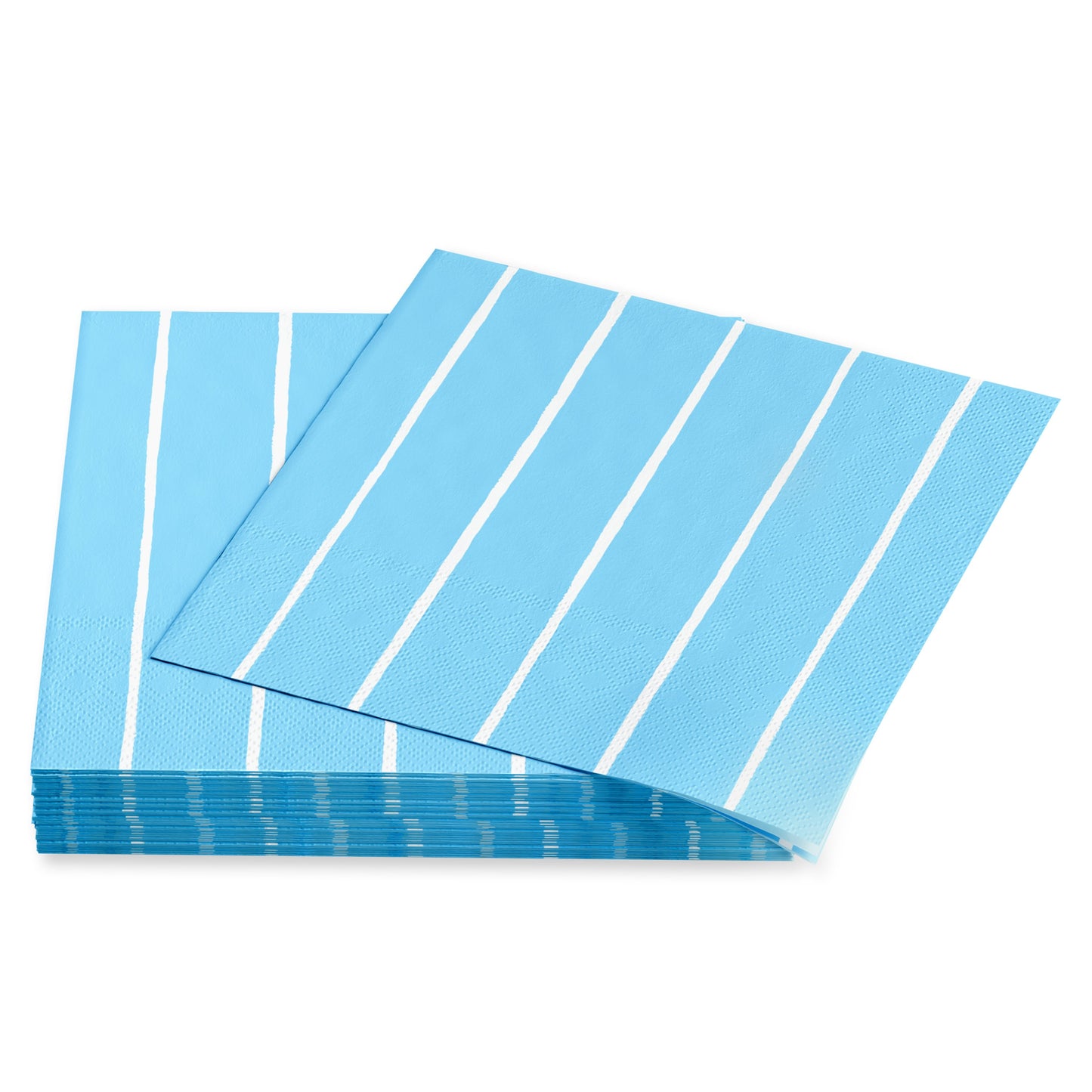 American Greetings Stripes on Blue Beverage Napkins