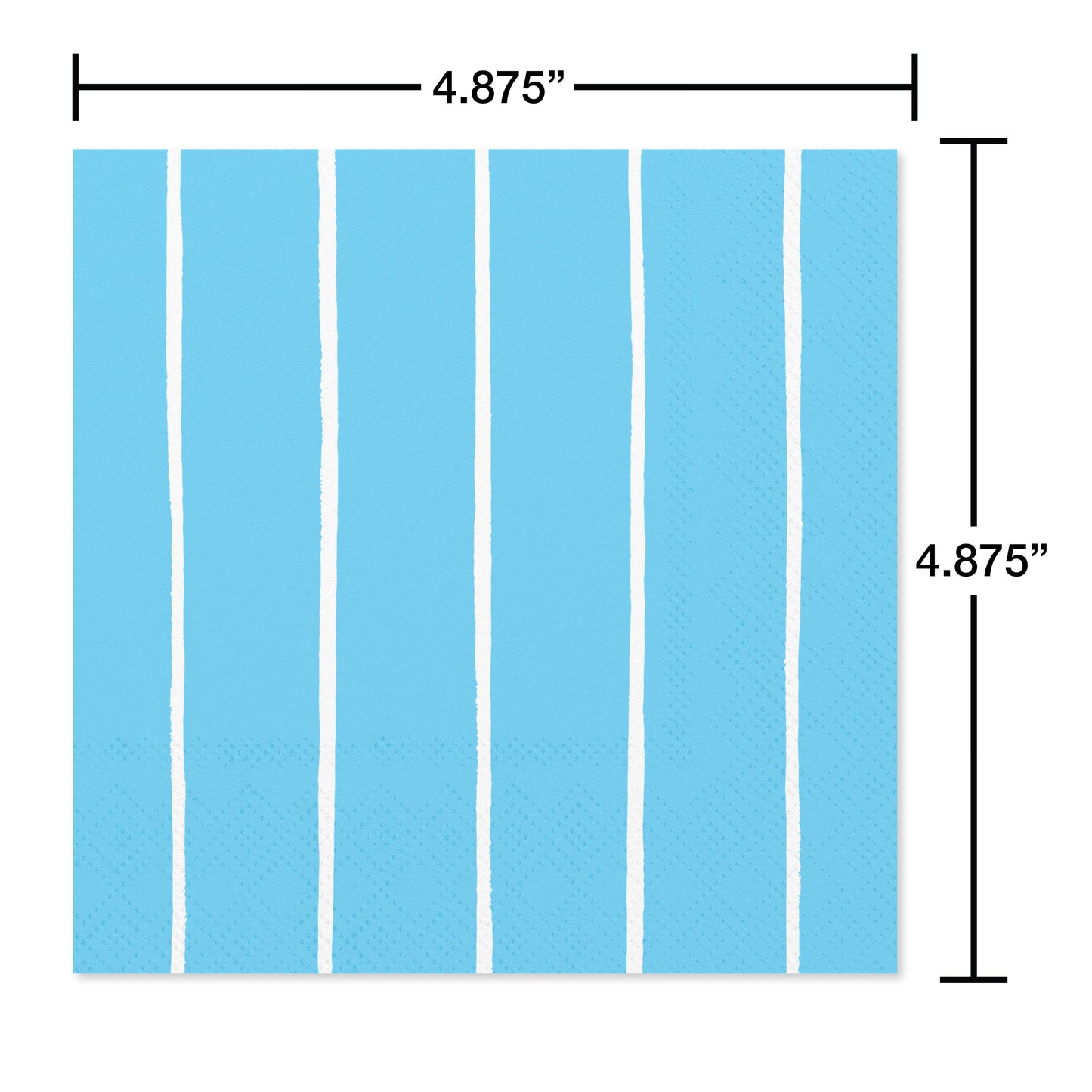 American Greetings Stripes on Blue Beverage Napkins