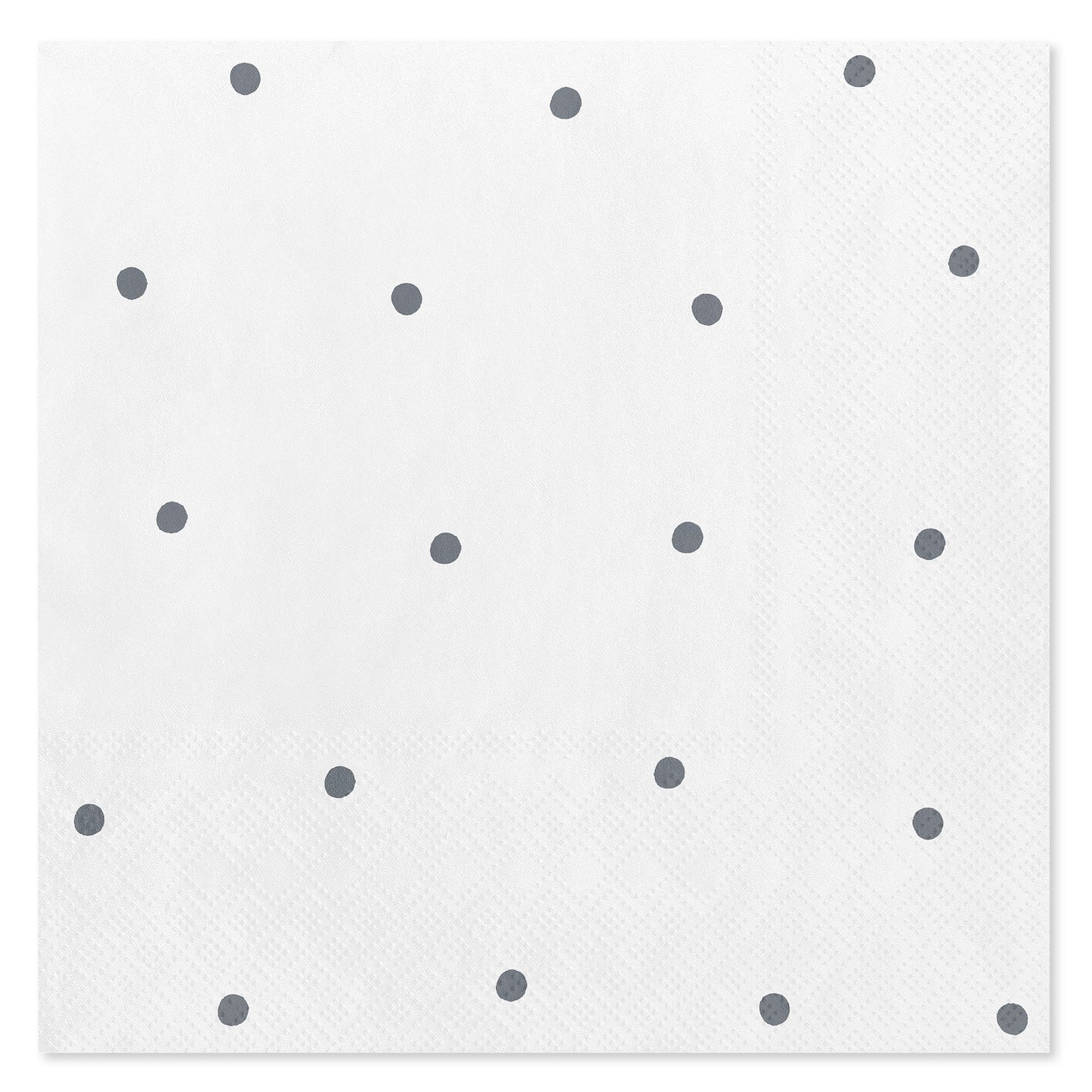 American Greetings Silver Polka Dots Lunch Napkins,