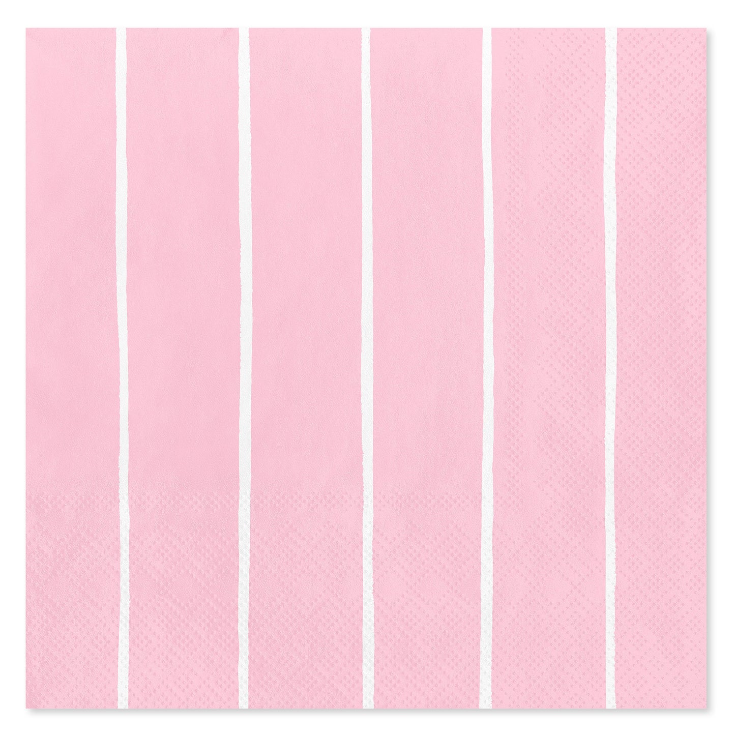American Greetings White Lines on Pink Lunch Napkins