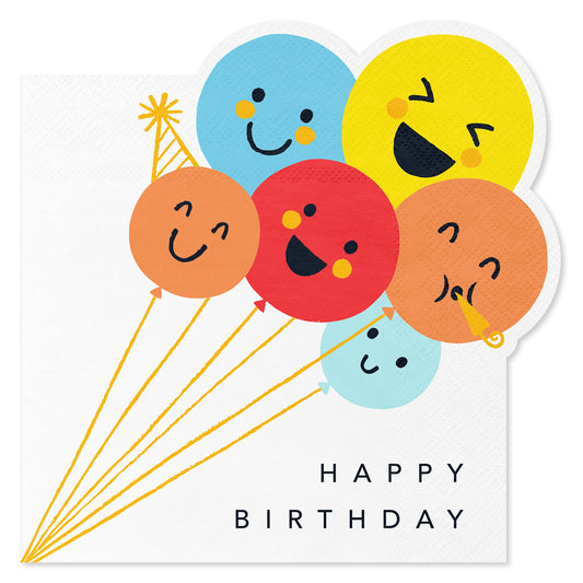 American Greetings Smiley Balloons Lunch Napkins