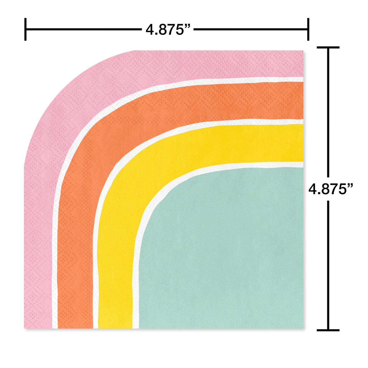American Greetings Rainbow Beverage Napkins