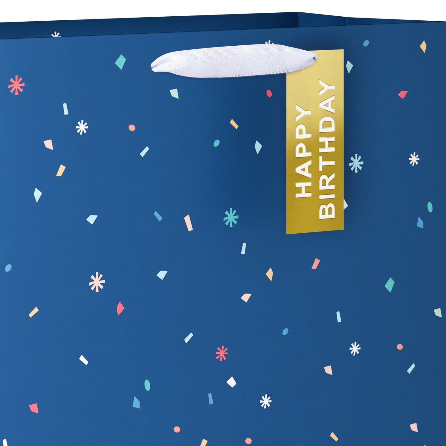 American Greetings Blue Confetti Birthday Extra Large Gift Bag with Tag