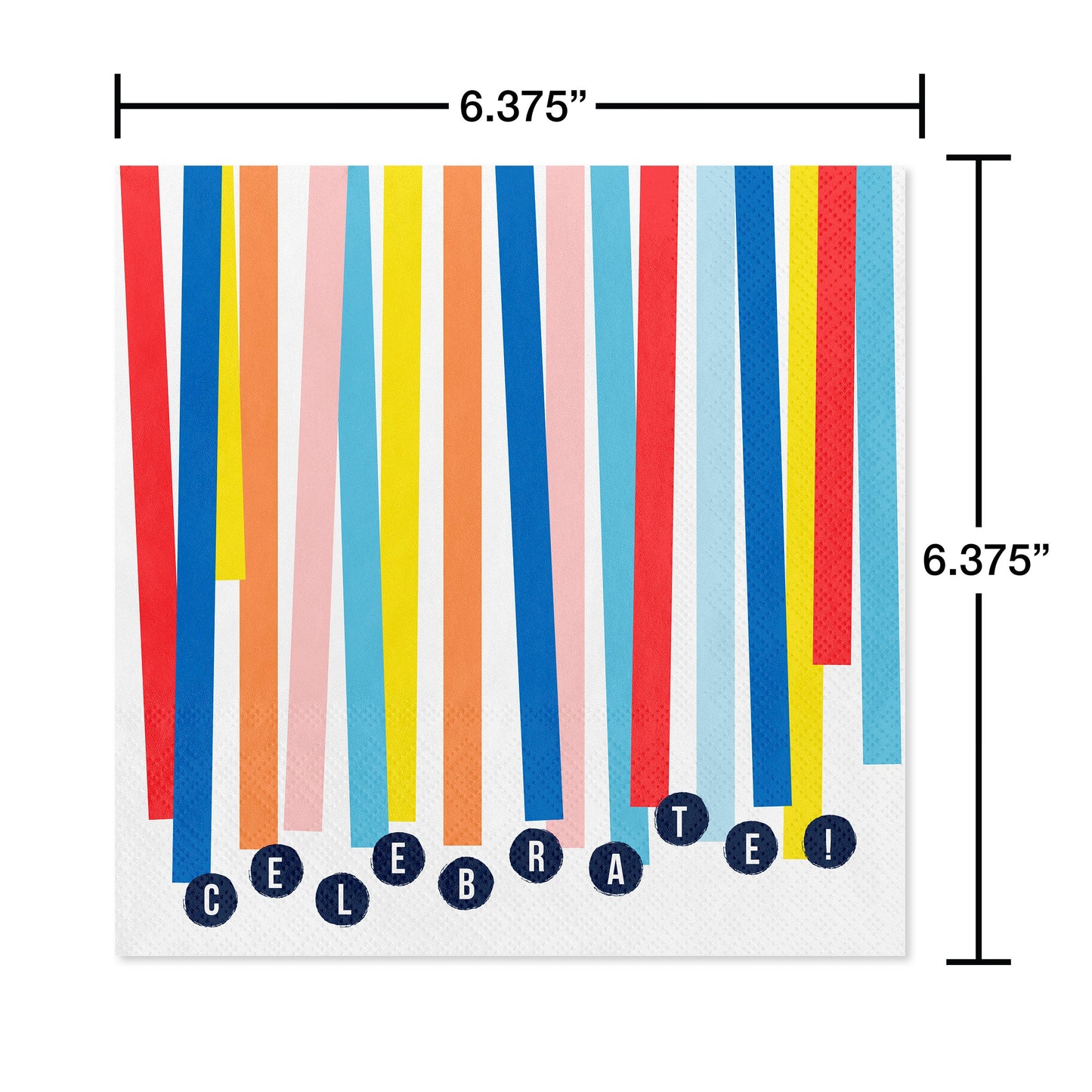American Greetings Colorful Streamers Lunch Napkins
