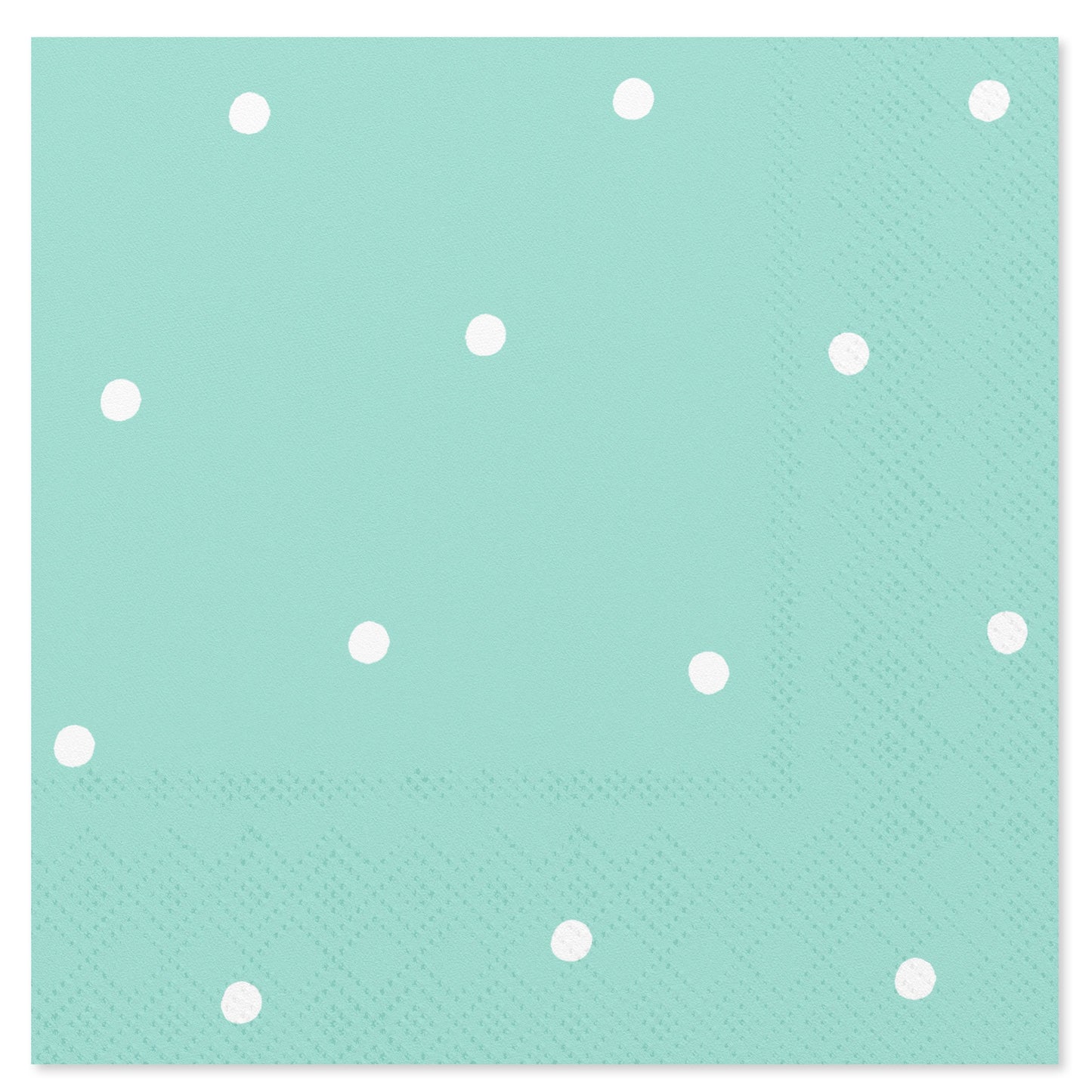 American Greetings Light Green with Polka Dots Beverage Napkins
