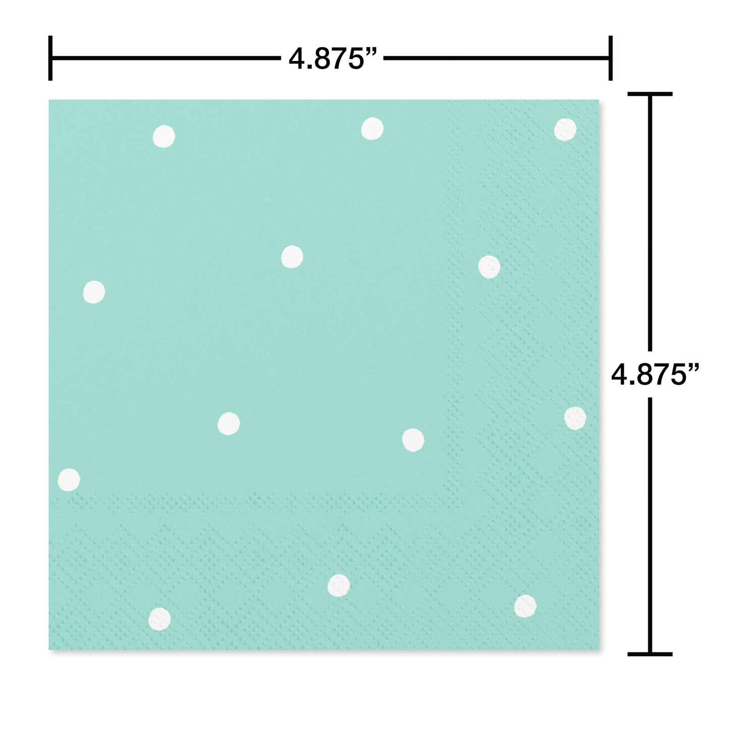 American Greetings Light Green with Polka Dots Beverage Napkins