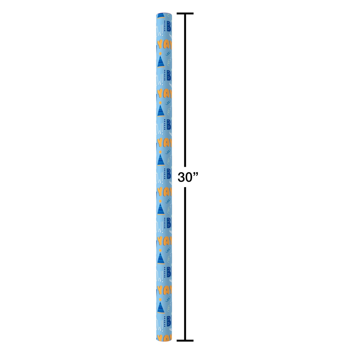 American Greetings Blue Birthday Wrapping Paper, 40 sq. ft.