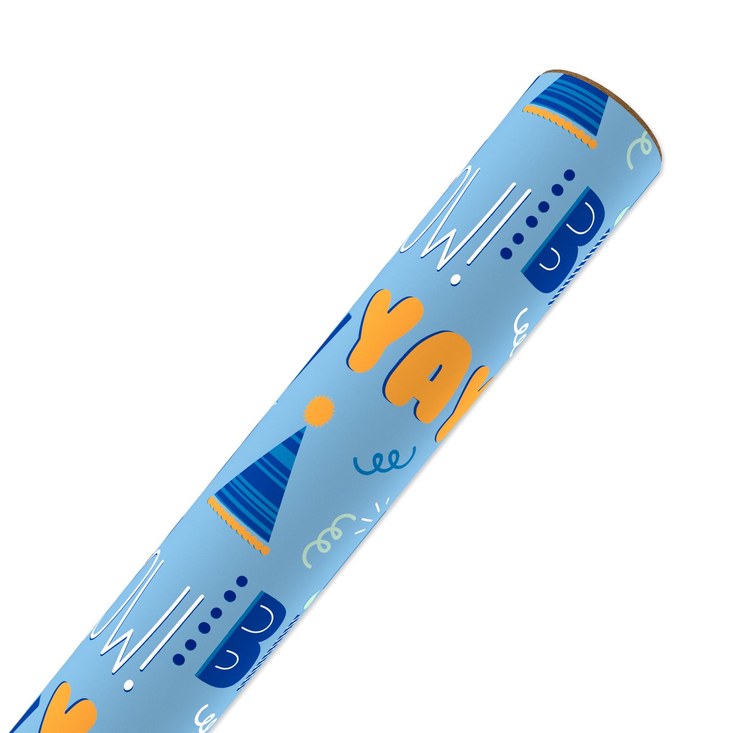 American Greetings Blue Birthday Wrapping Paper, 40 sq. ft.