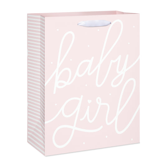 American Greetings Pink Baby Girl Shower Large Gift Bag