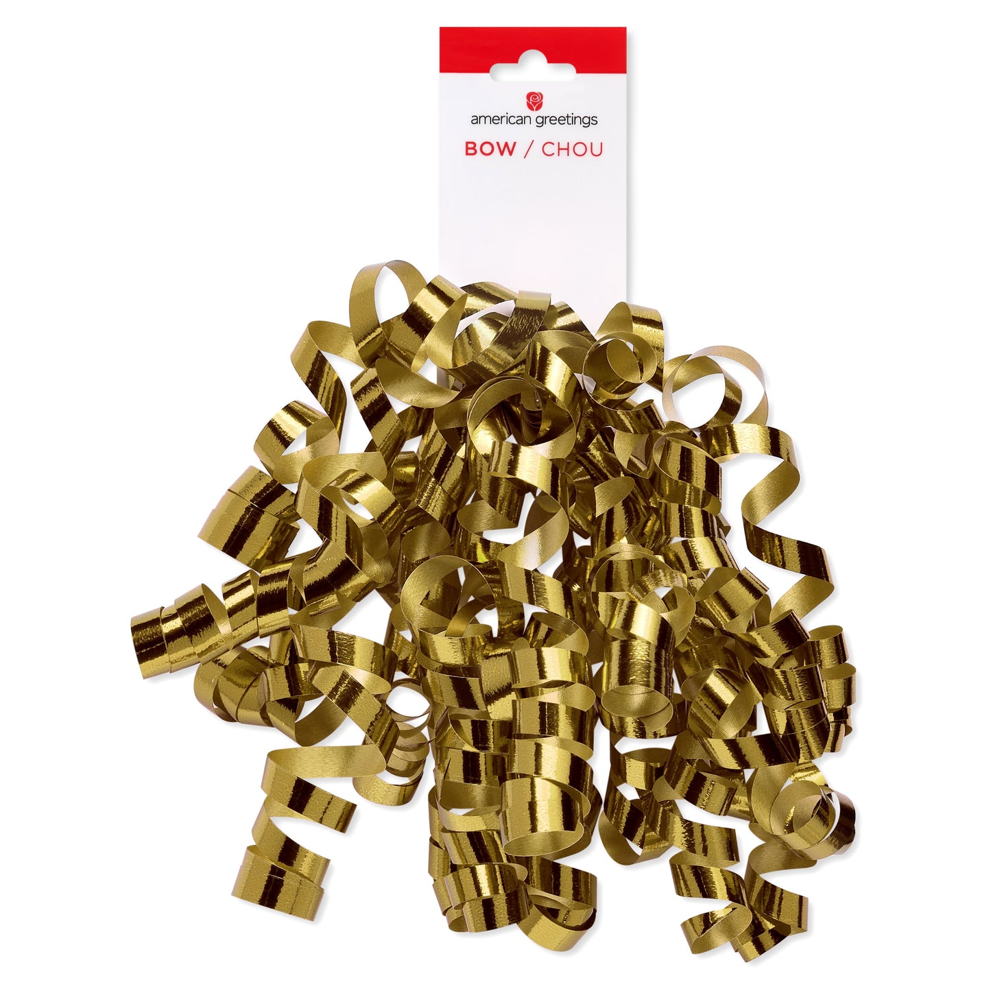 American Greetings Gold Curling Ribbon Gift Bow