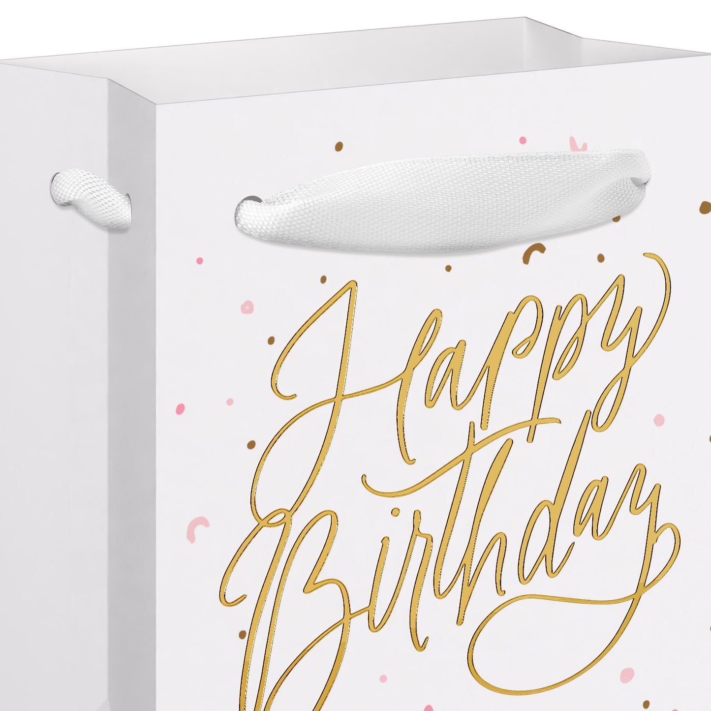 American Greetings Script Happy Birthday Confetti Mini Birthday Gift Bag