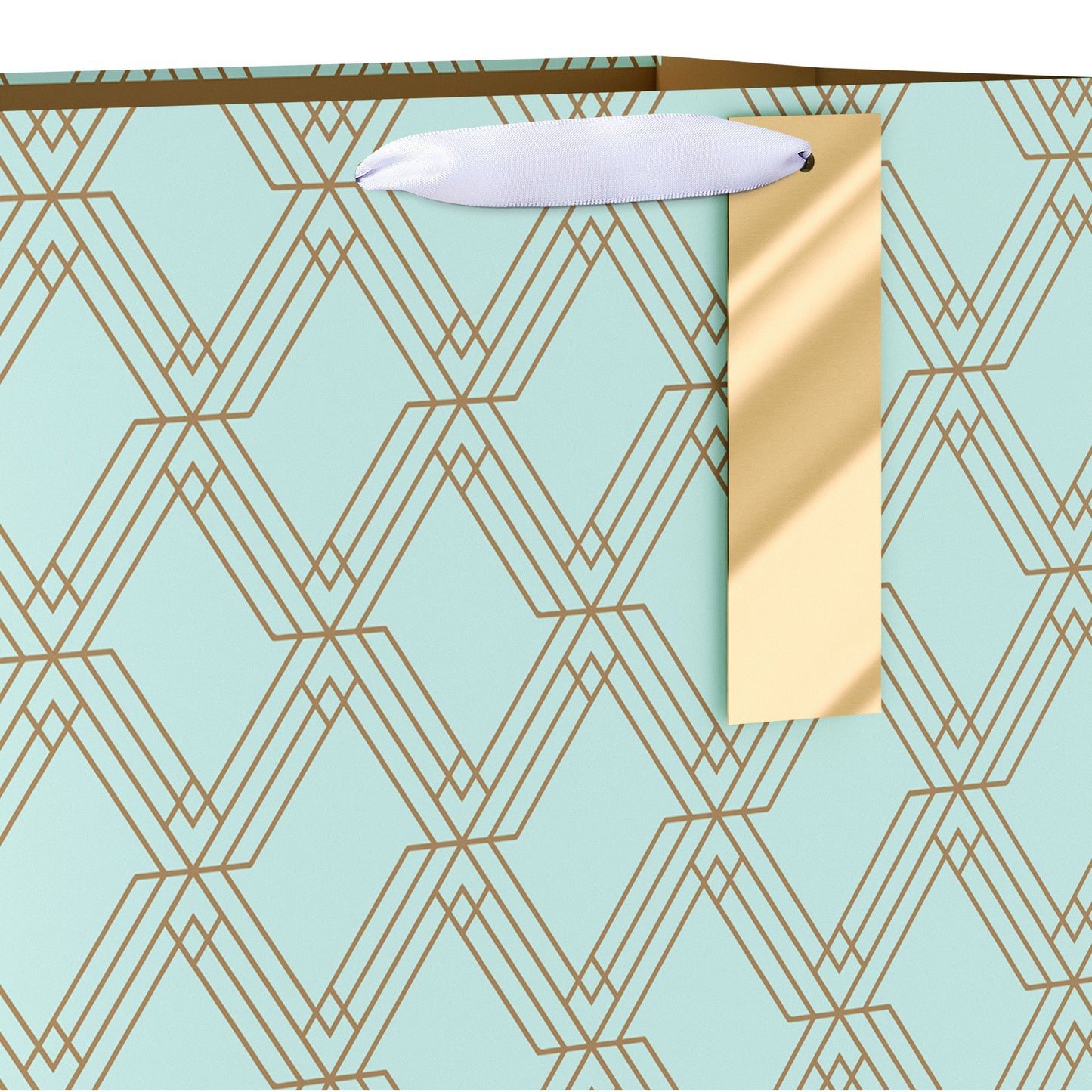 American Greetings Geometric Pattern Jumbo Mint Gift Bag