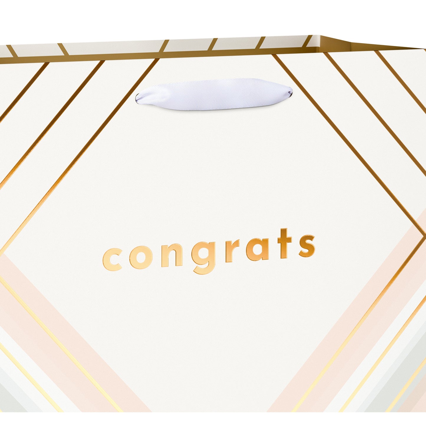American Greetings Congrats Large Ivory Gift Bag
