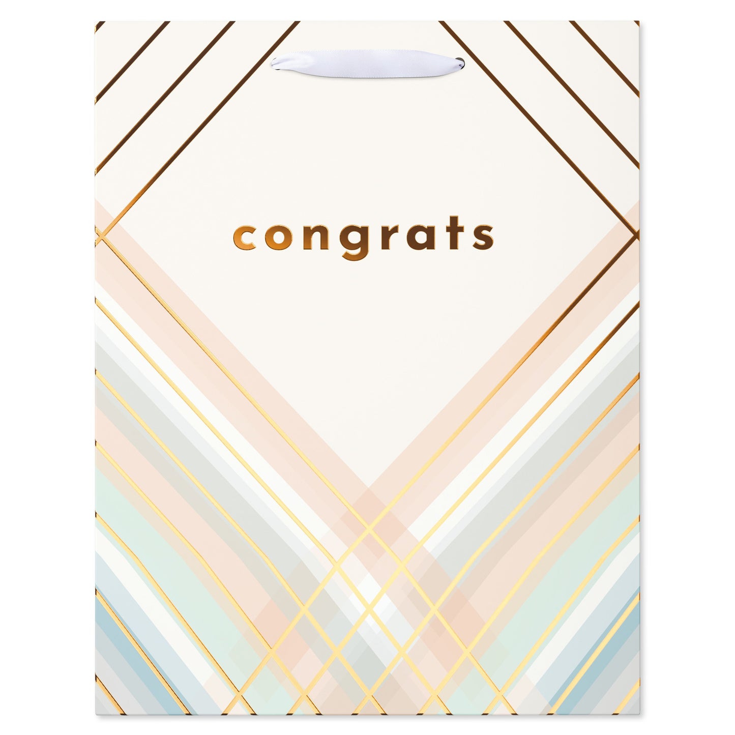 American Greetings Congrats Large Ivory Gift Bag