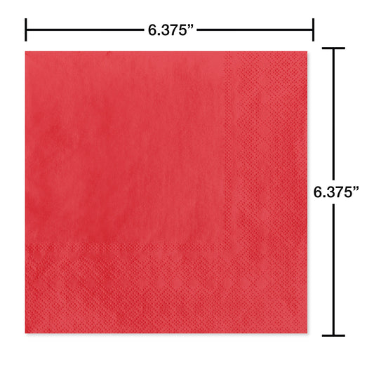 American Greetings Red Lunch Napkins
