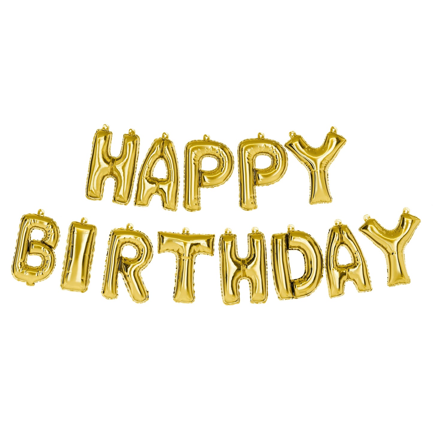 American Greetings Gold 'Happy Birthday' Uninflated Balloon Banner