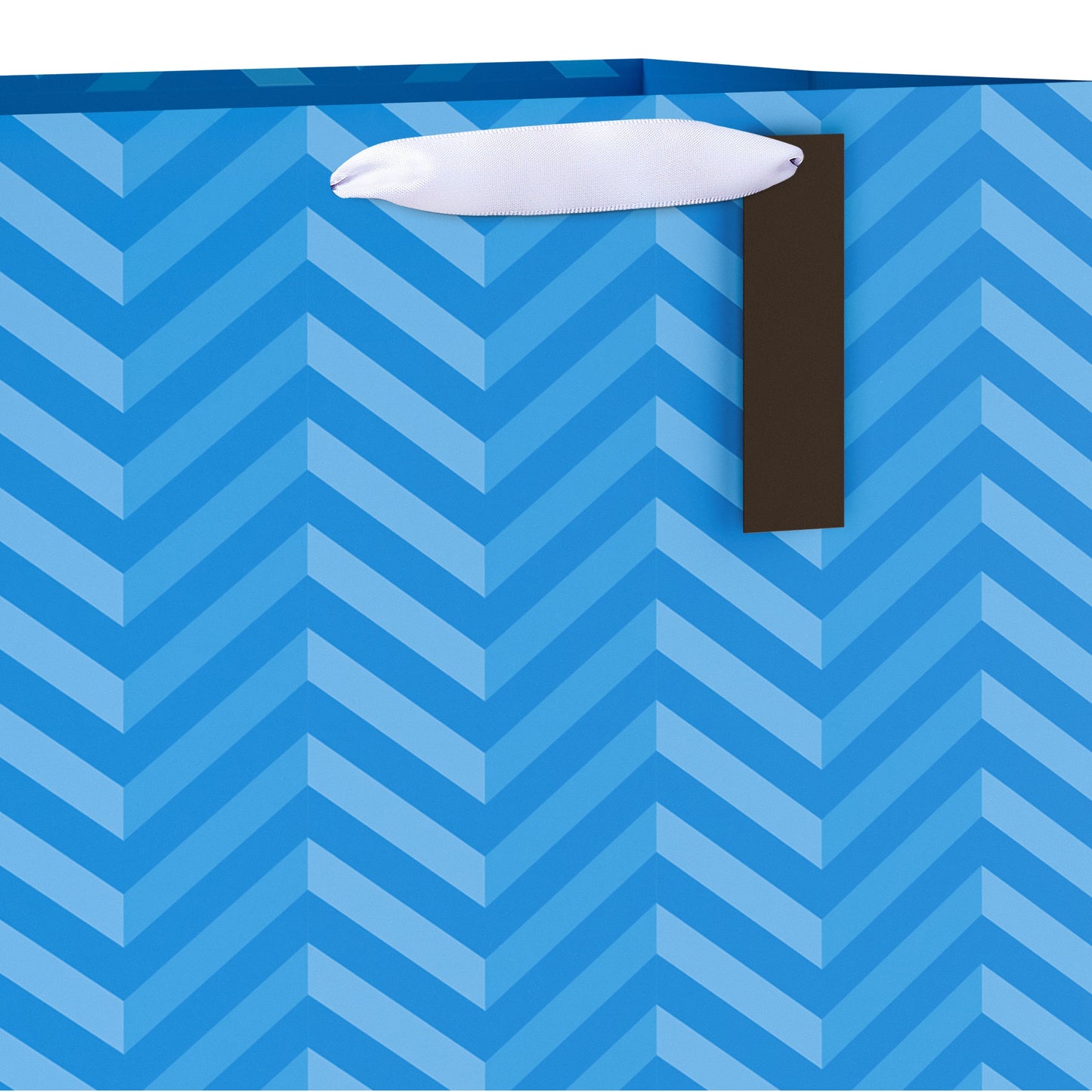 American Greetings Blue Chevron Everyday Jumbo Gift Bag with Tag