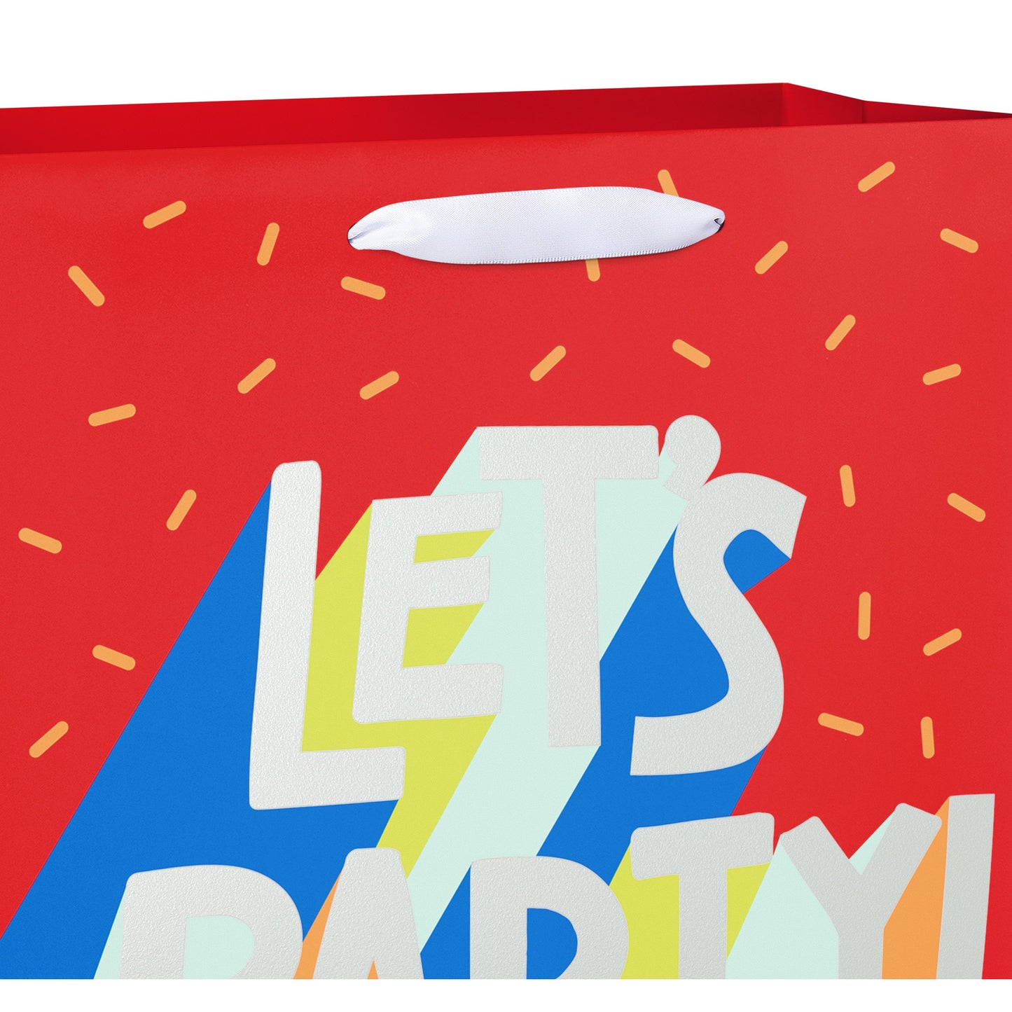 American Greetings Let's Party Large Red Gift Bag