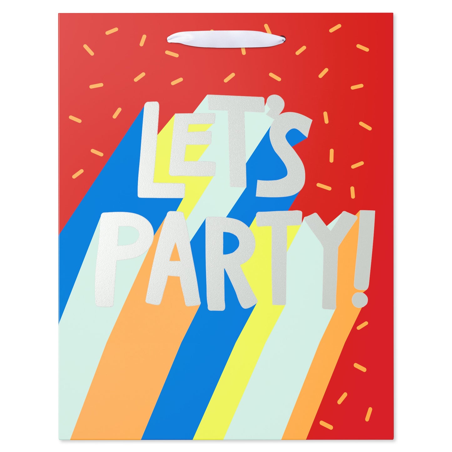 American Greetings Let's Party Large Red Gift Bag