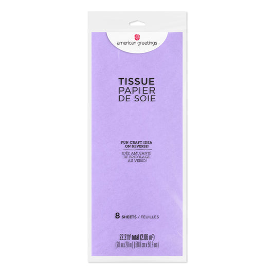 American Greetings Lavender Tissue Paper, 8 ct