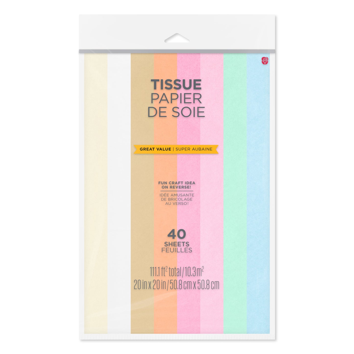 American Greetings Assorted Pastel Tissue Paper, 40 ct