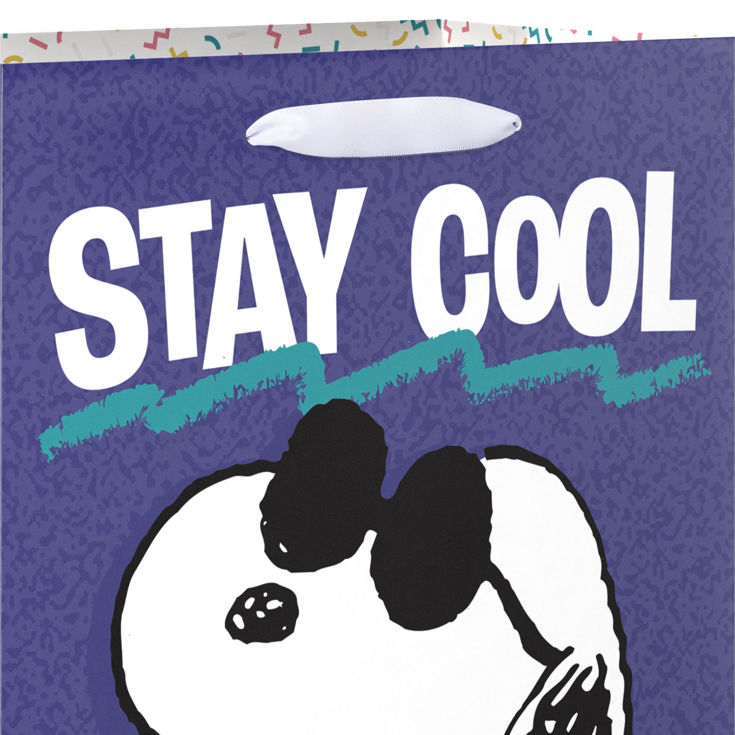 American Greetings Snoopy & Woodstock Stay Cool Blue Medium Gift Bag