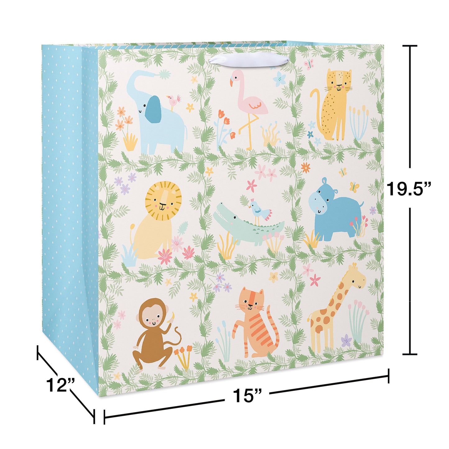 American Greetings Animals Squares Colossal Square Baby Gift Bag