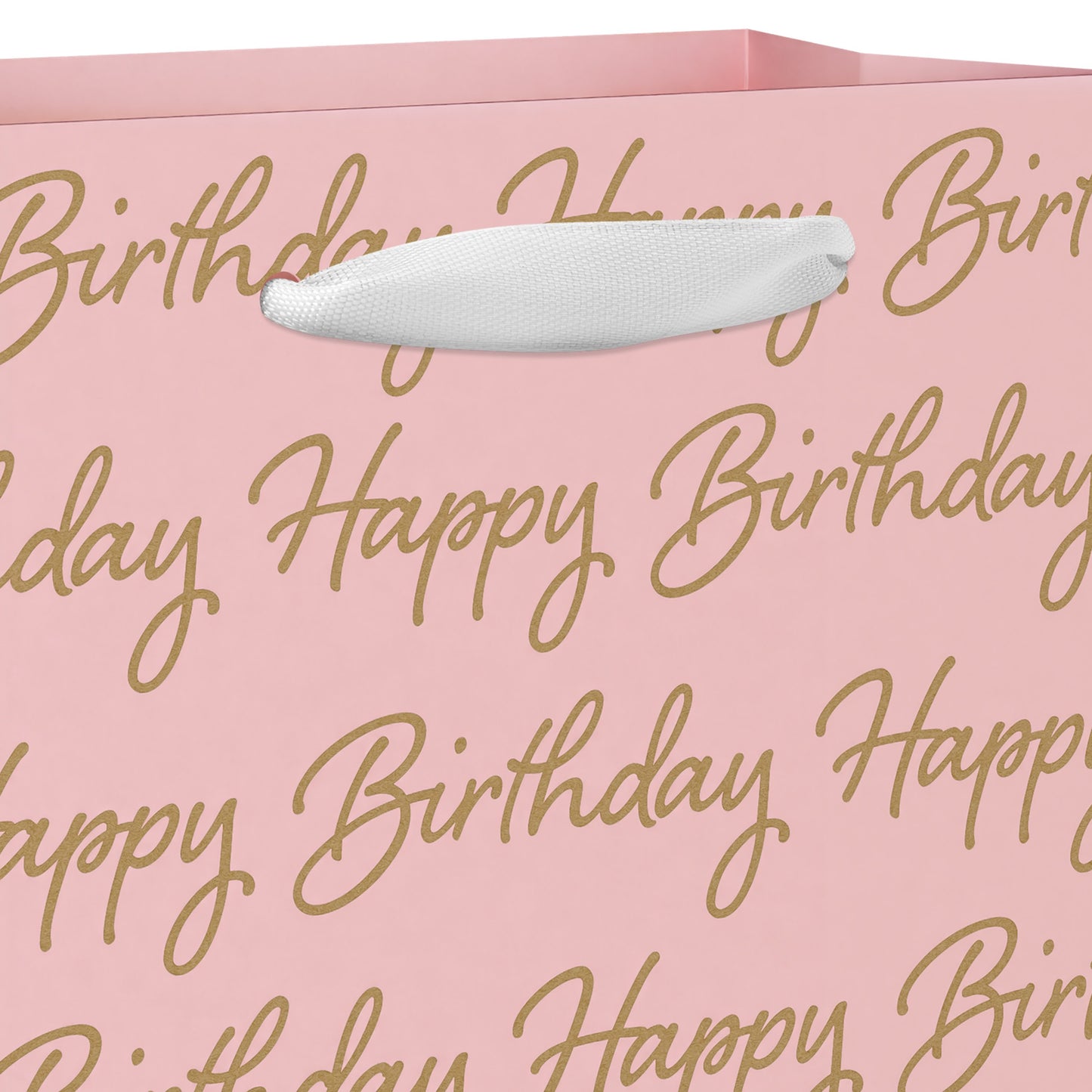 American Greetings Script Happy Birthday Pink Small Birthday Gift Bag