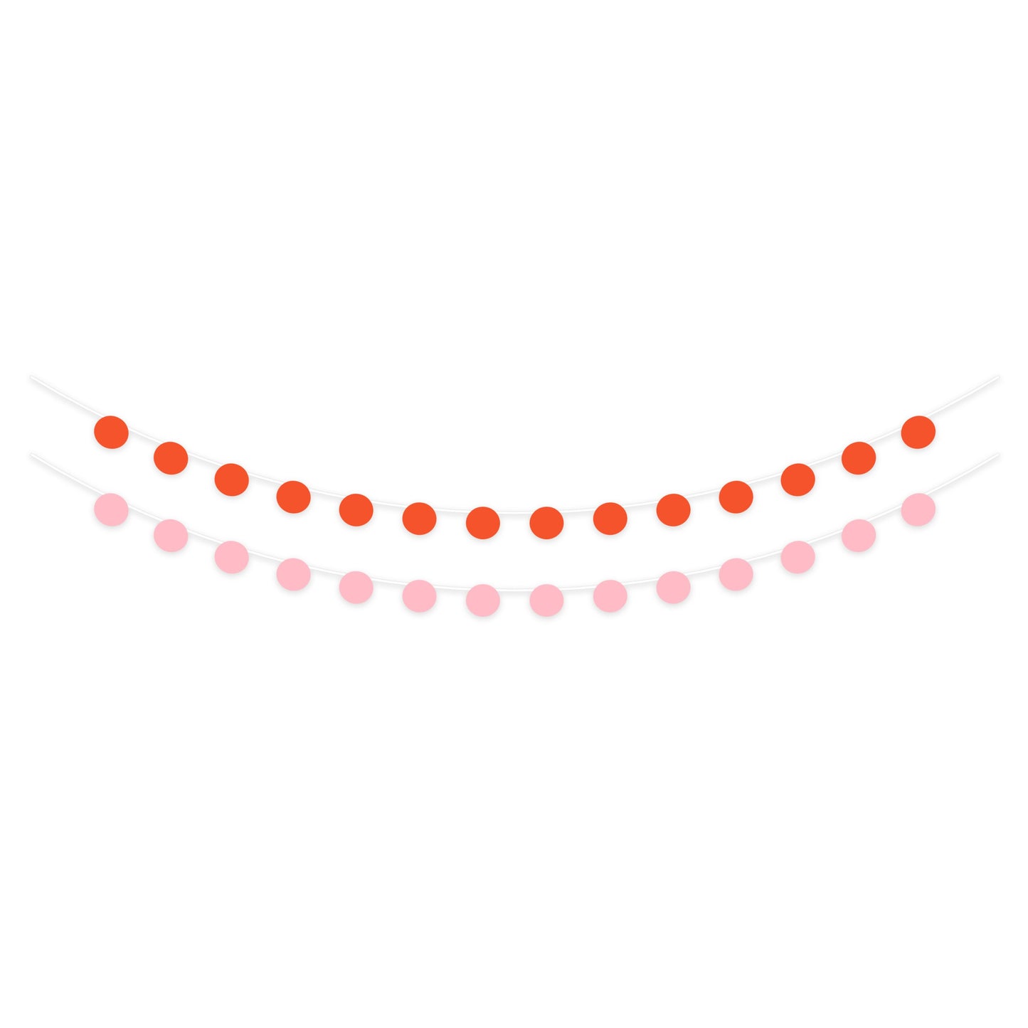American Greetings Pink & Orange Circles Party Banner Decoration, 2 ct