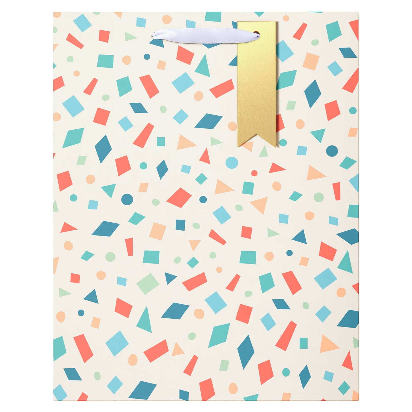 American Greetings Confetti Large Ivory Gift Bag