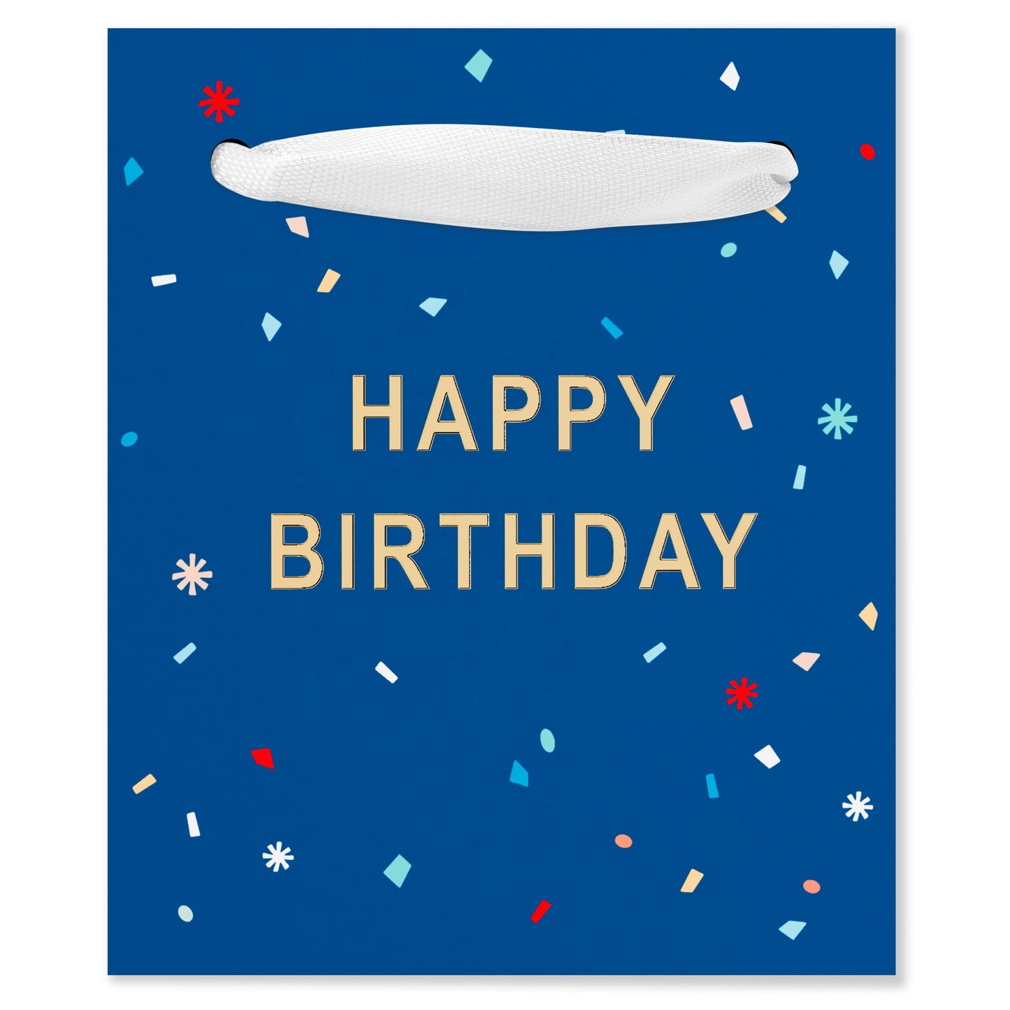 American Greetings Happy Birthday Dark Blue Mini Birthday Gift Bag