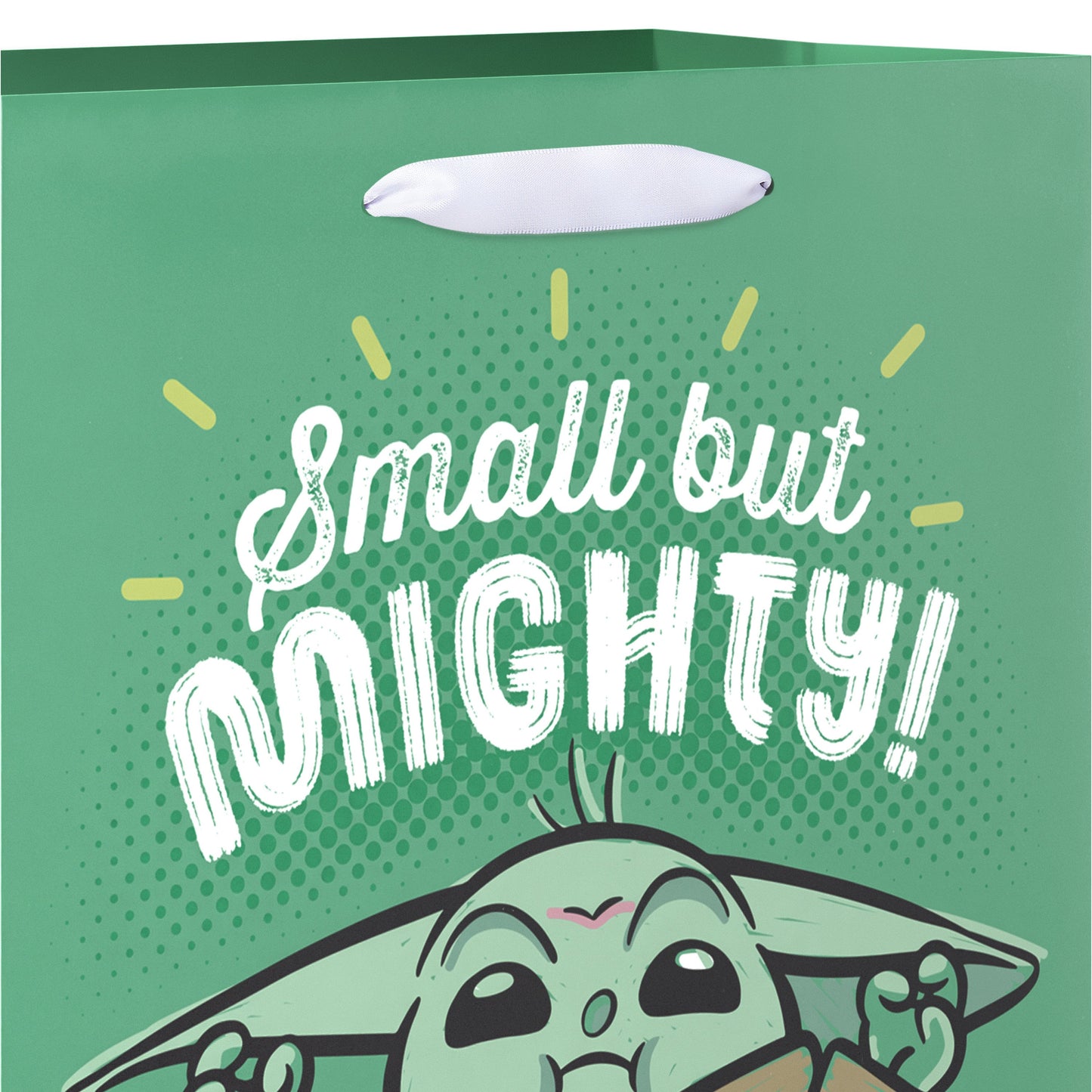American Greetings Grogu Star Wars Medium Green Gift Bag