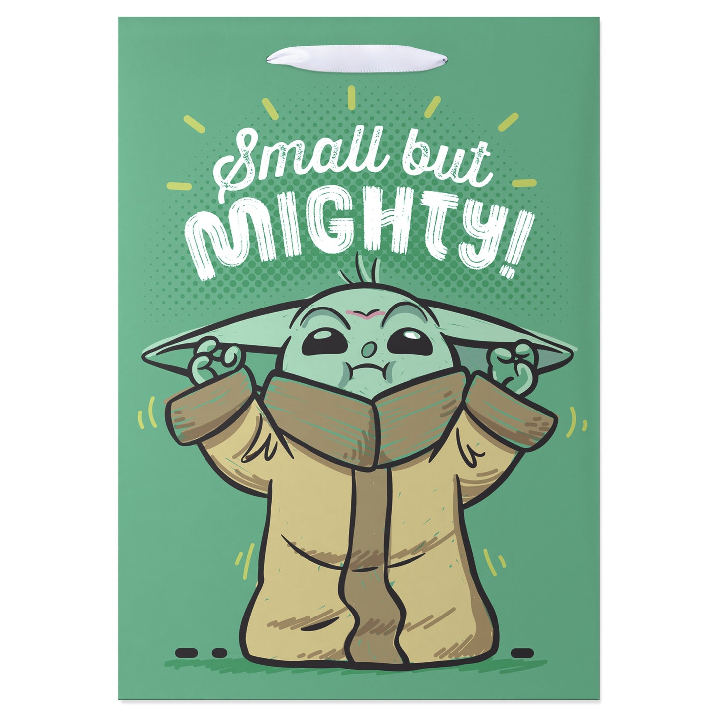 American Greetings Grogu Star Wars Medium Green Gift Bag