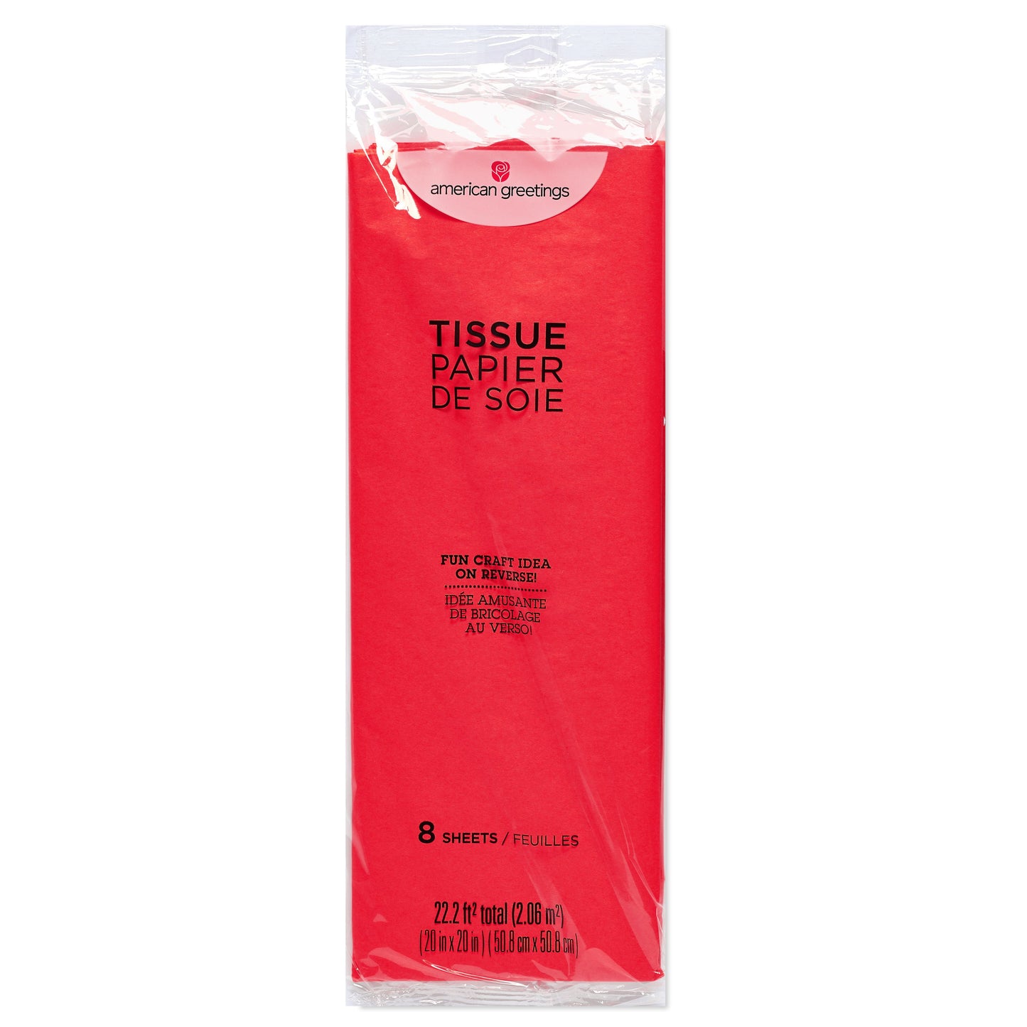 American Greetings Cherry Red Tissue Paper, 8 ct
