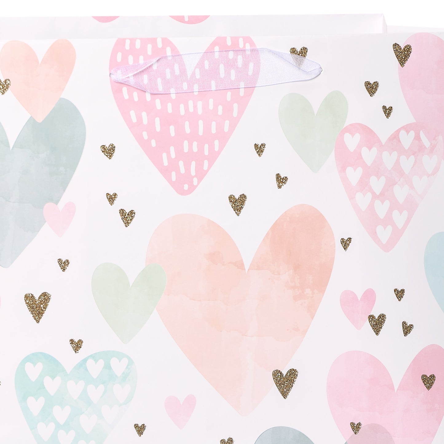 American Greetings Scattered Hearts Wedding Jumbo Gift Bag