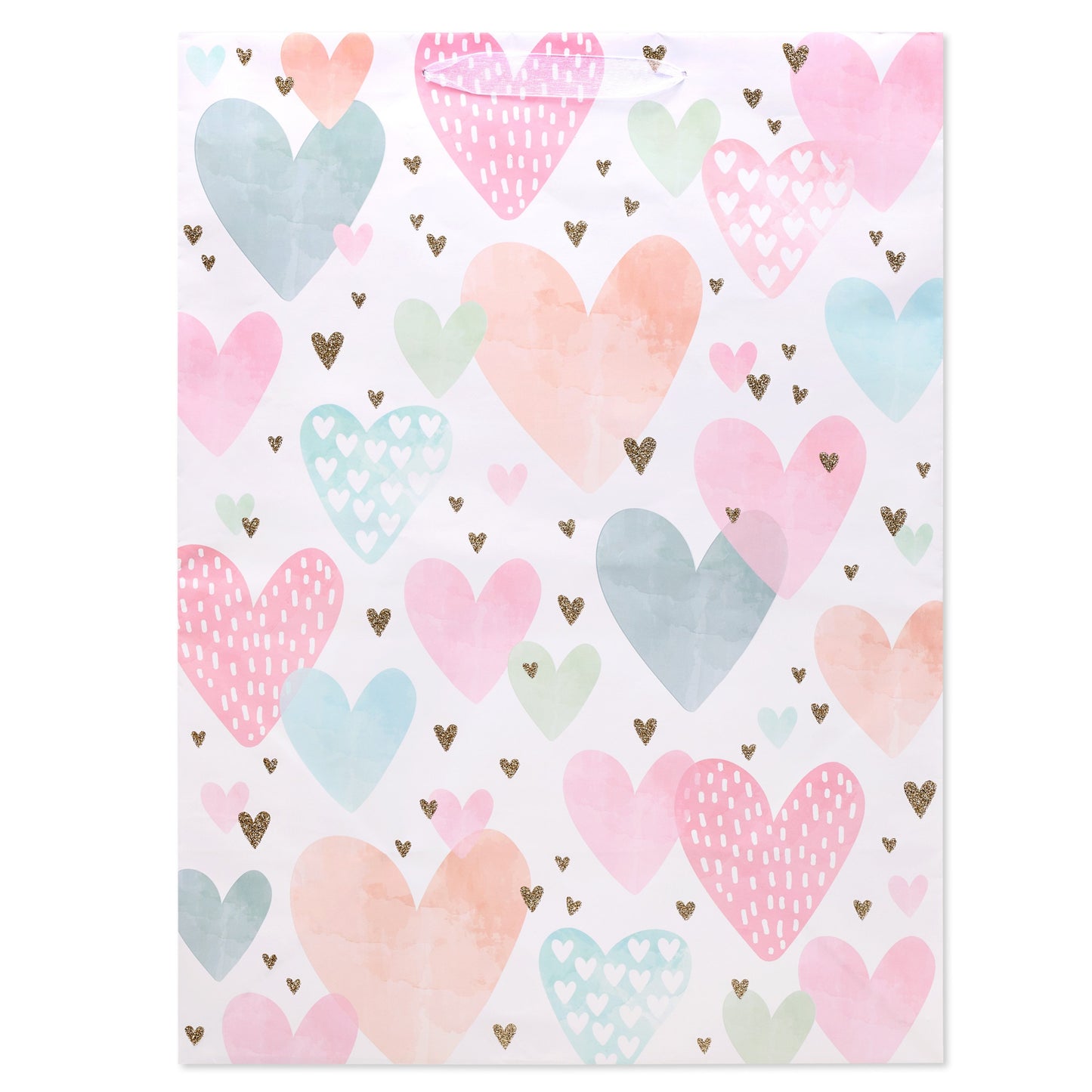 American Greetings Scattered Hearts Wedding Jumbo Gift Bag