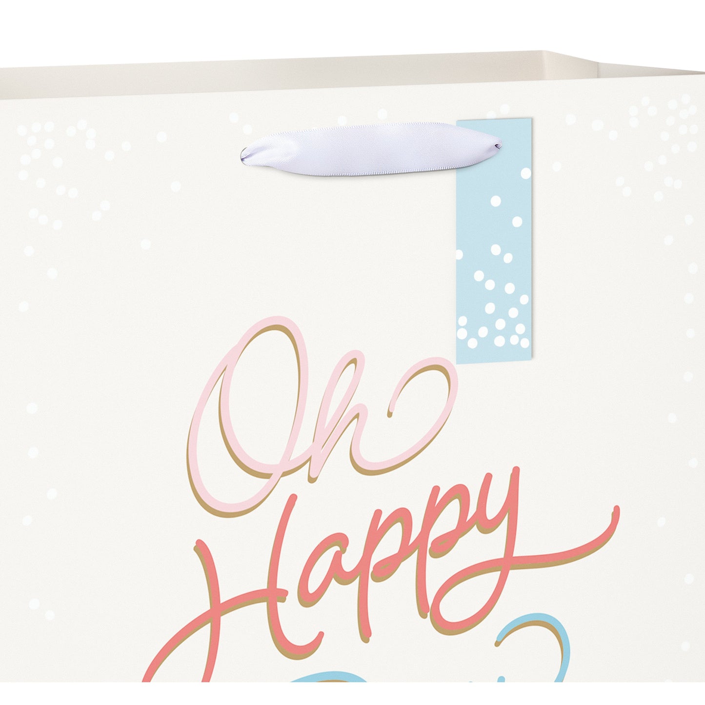 American Greetings Oh Happy Day Large Ivory Wedding Gift Bag