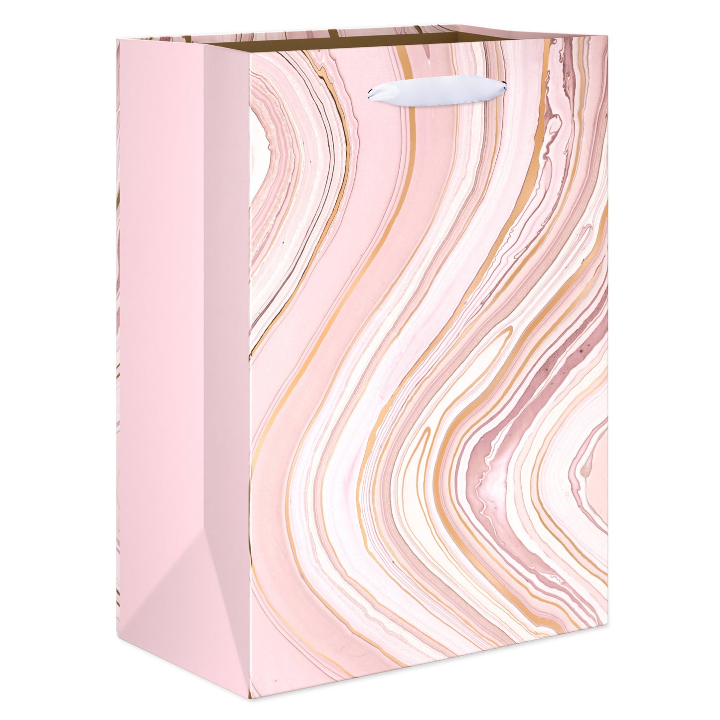 American Greetings Pink Marble Large Wedding Gift Bag