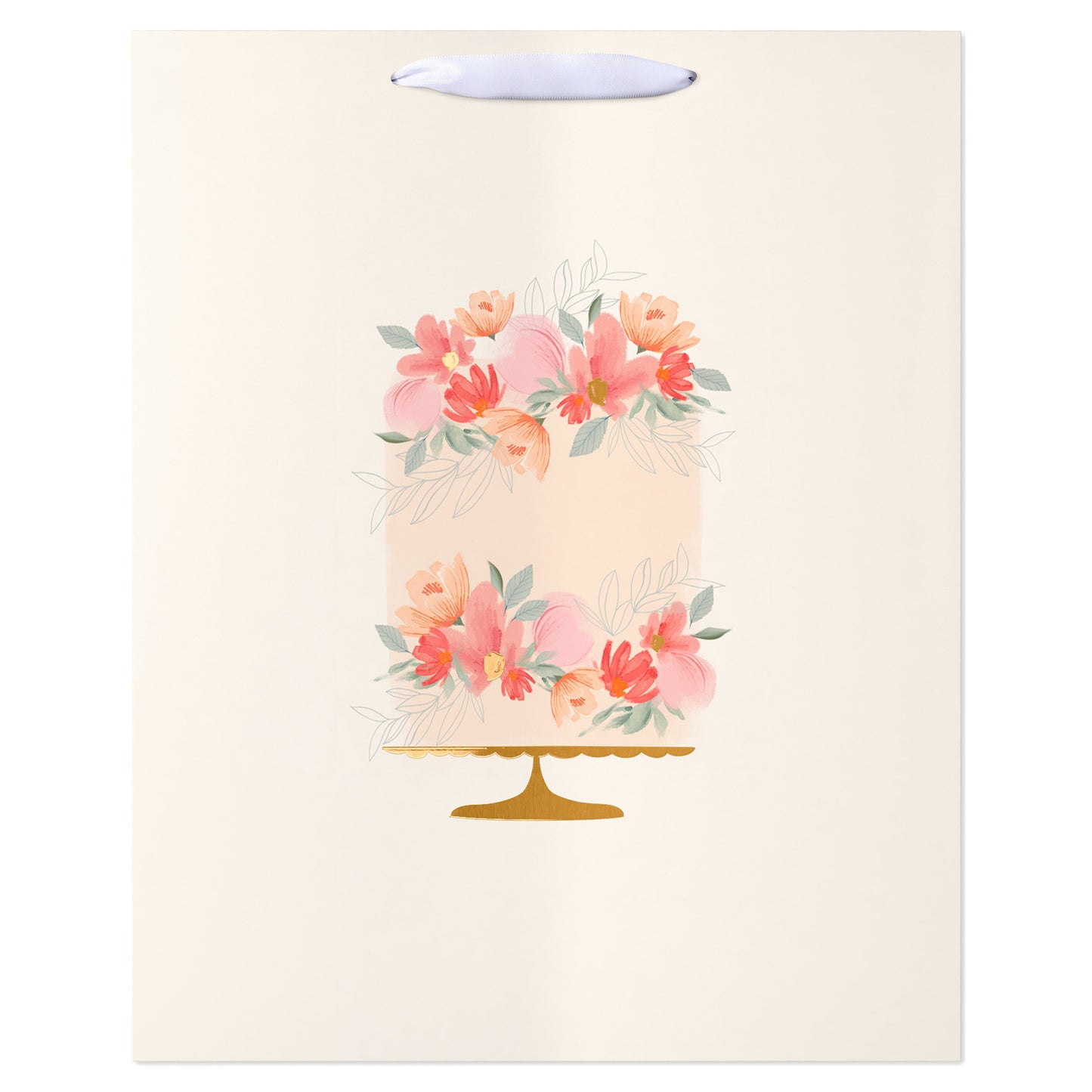 American Greetings Floral Cake Extra Large Wedding Gift Bag