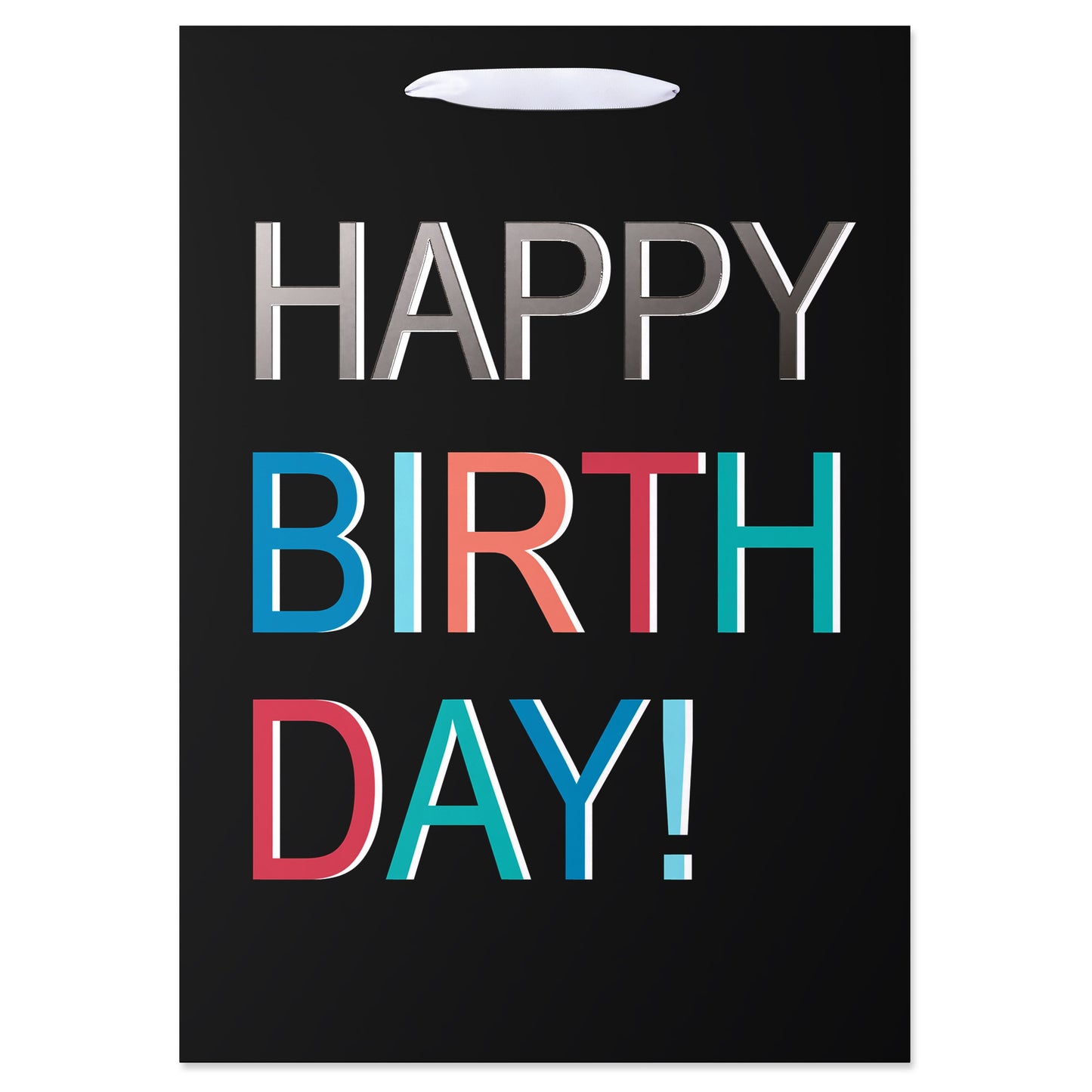 American Greetings Medium Black Birthday Gift Bag