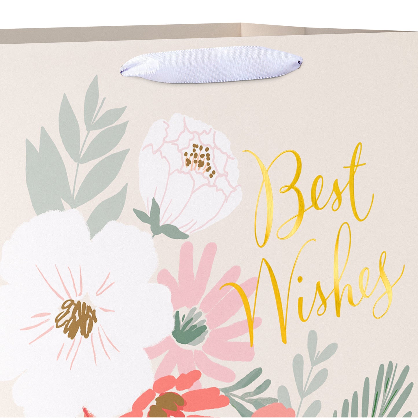 American Greetings Best Wishes Jumbo Ivory Wedding Gift Bag