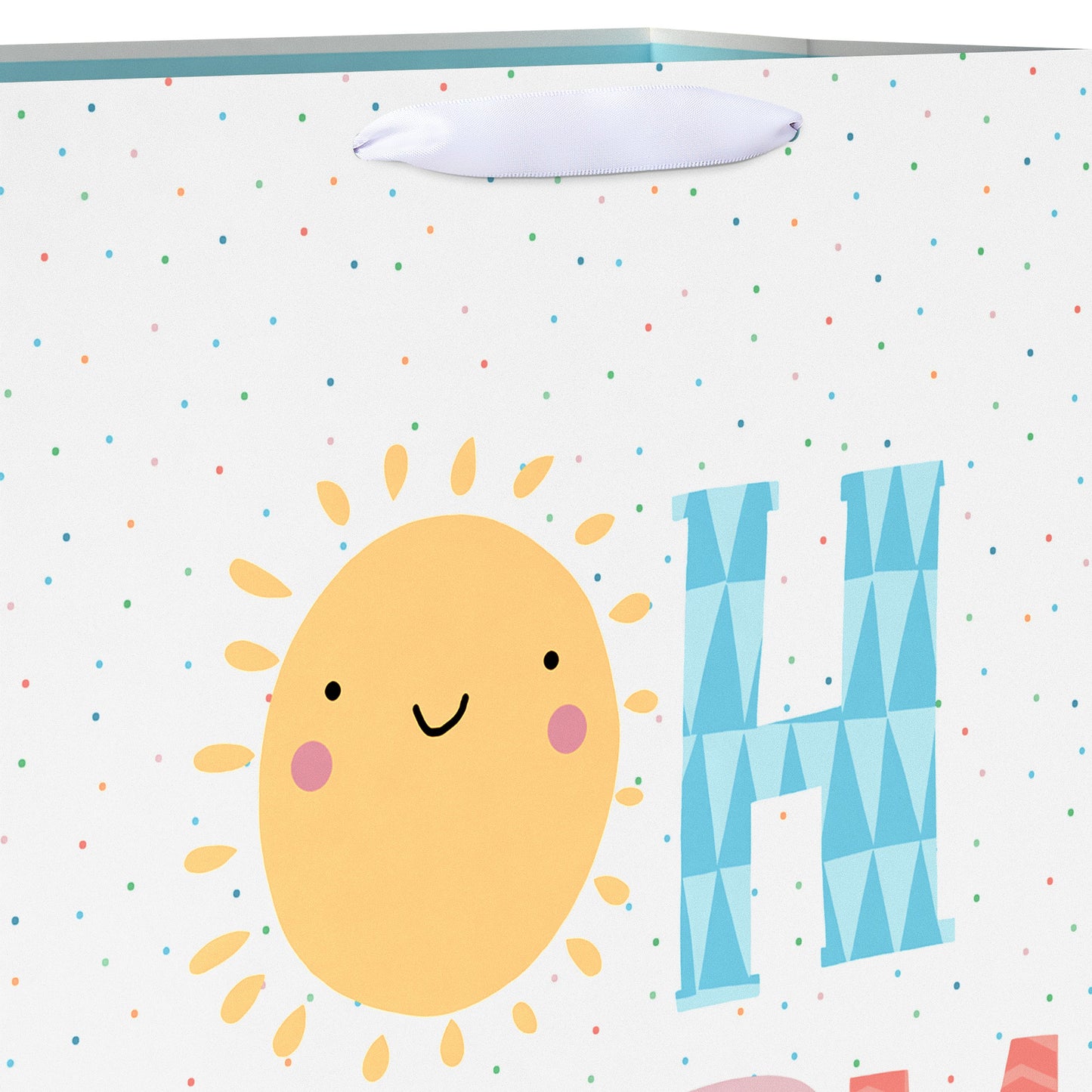 American Greetings Oh Baby White Jumbo Baby Shower Gift Bag