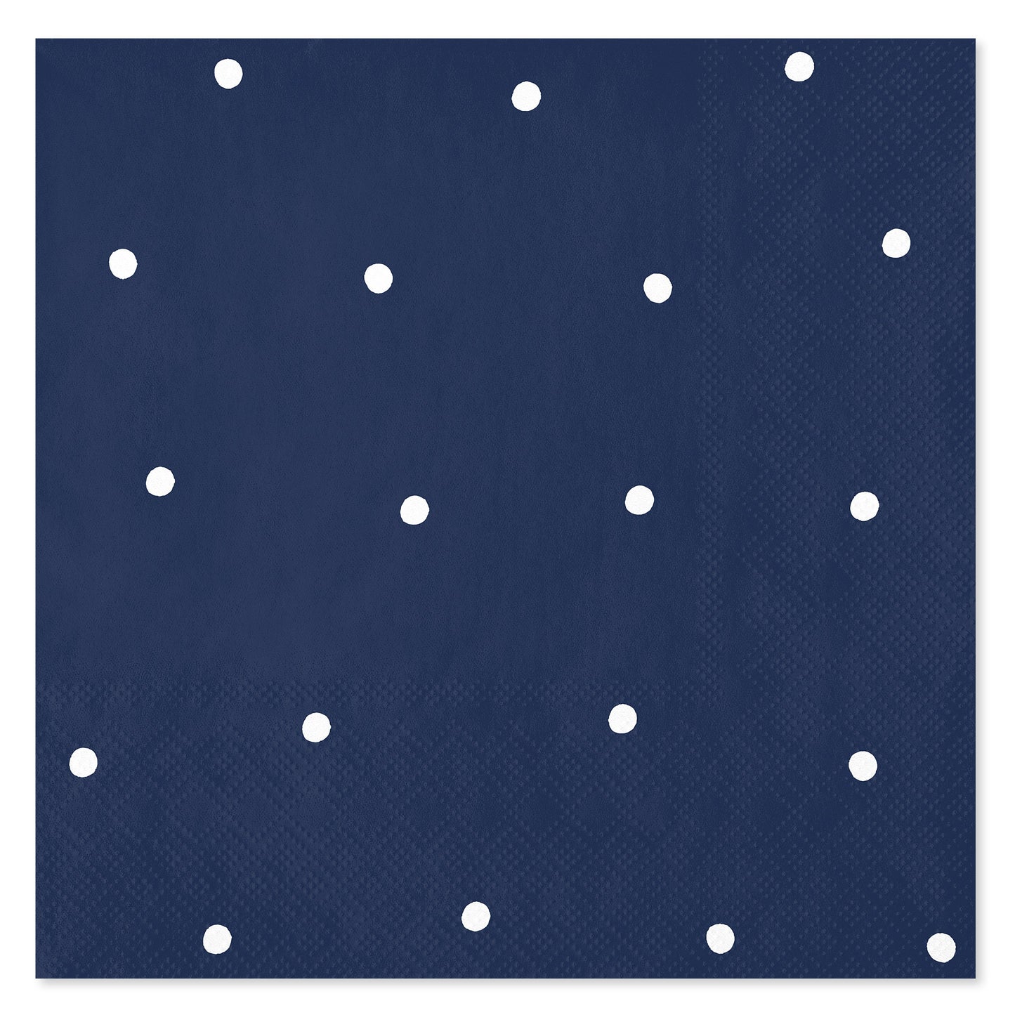 American Greetings Polka Dots on Navy Lunch Napkins