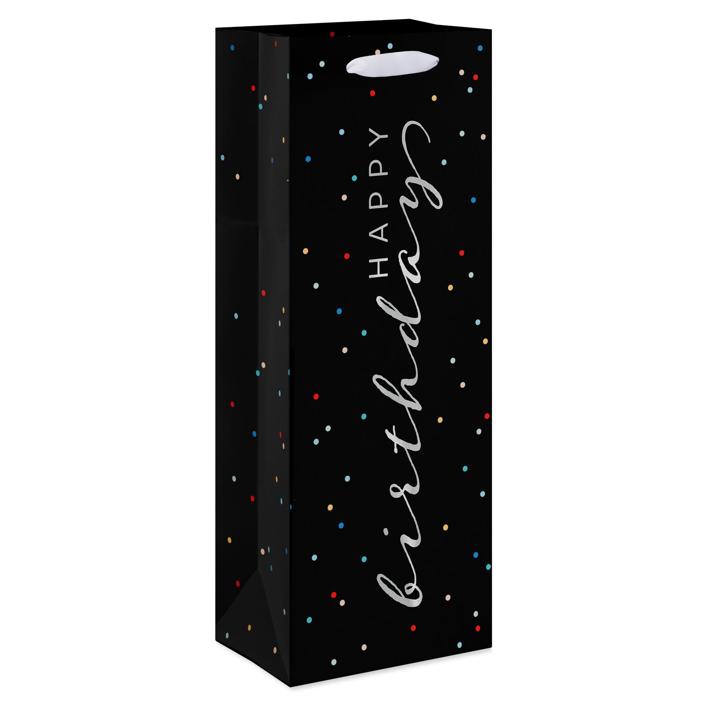 American Greetings Happy Birthday Black Beverage Gift Bag